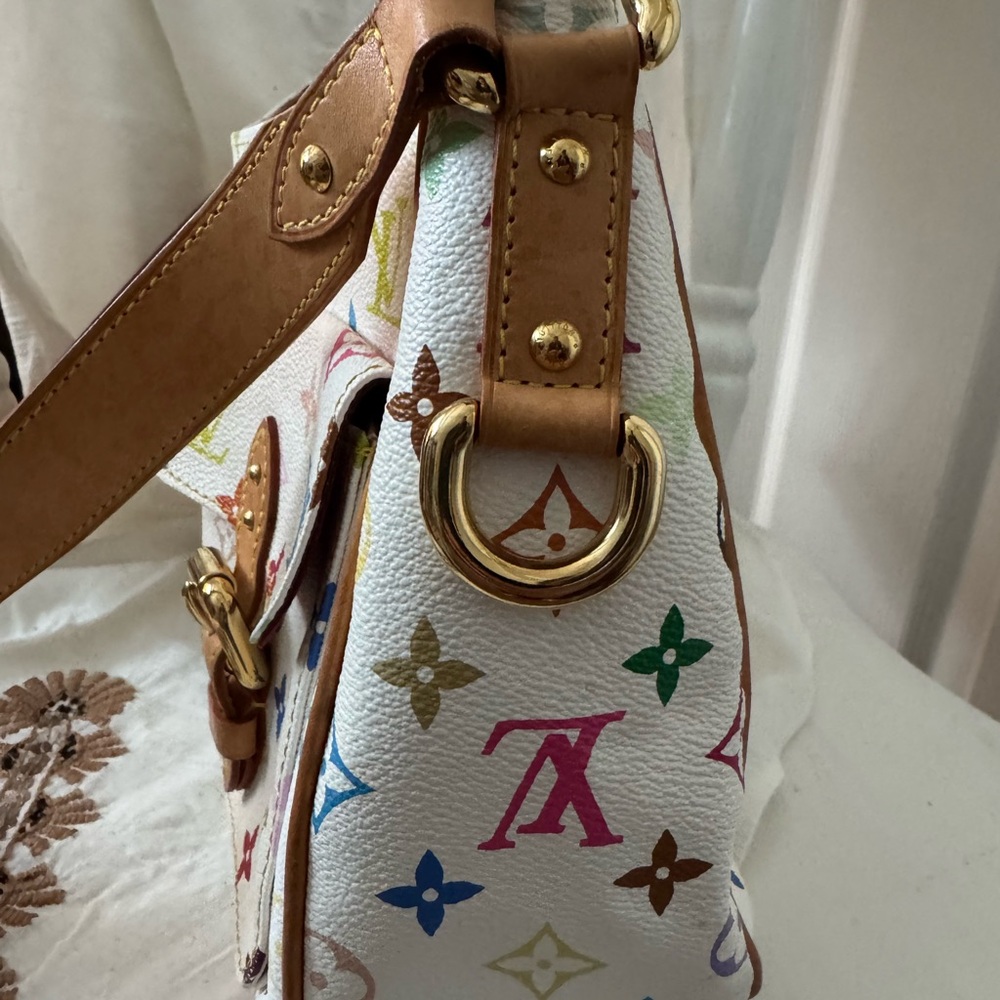 RARE Vintage Louis Vuitton Multicolore Monogram Women's Lodge Shoulder Bag - Picture 6 of 9